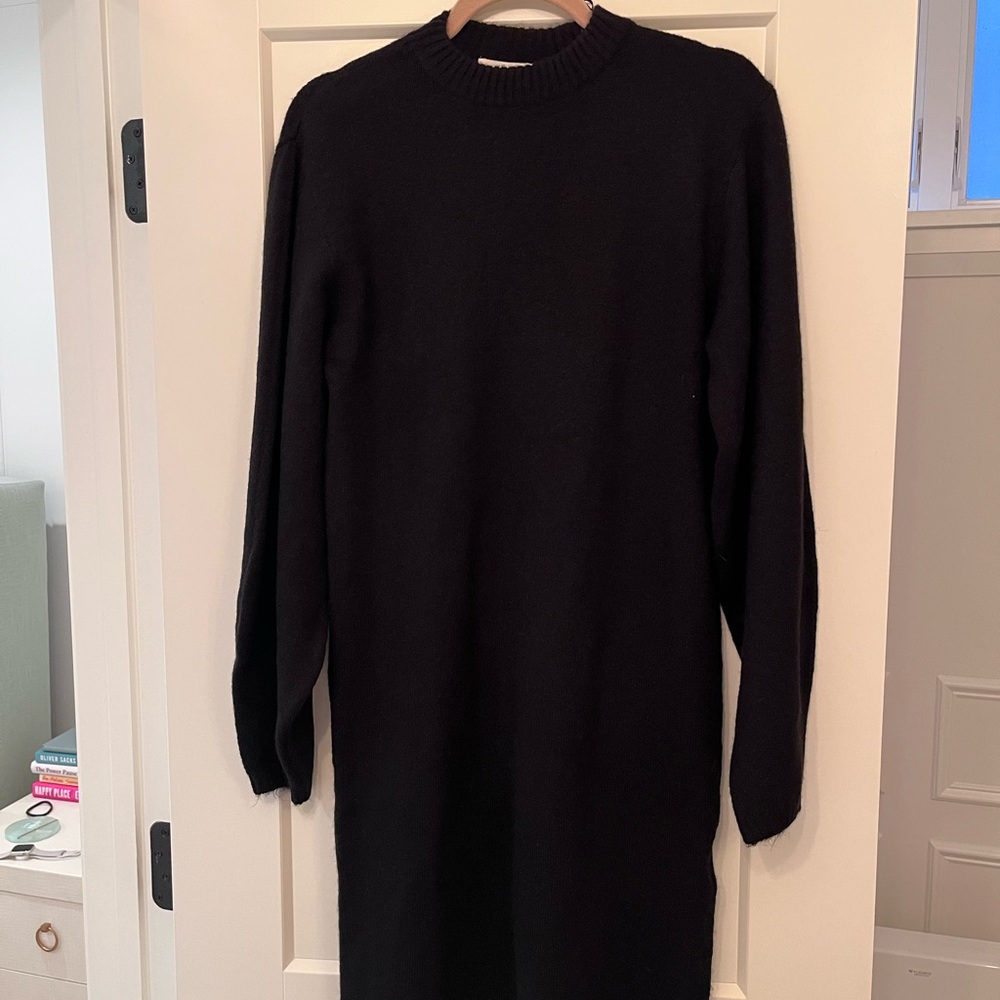 H&M Maternity Black Long Sleeve Sweater Dress